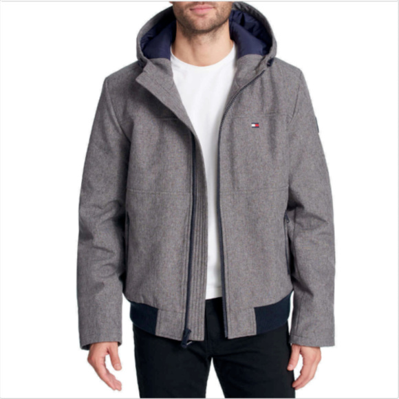 Tommy Hilfiger Men's Soft-Shell Bomber Jacket - Picture 2 of 4